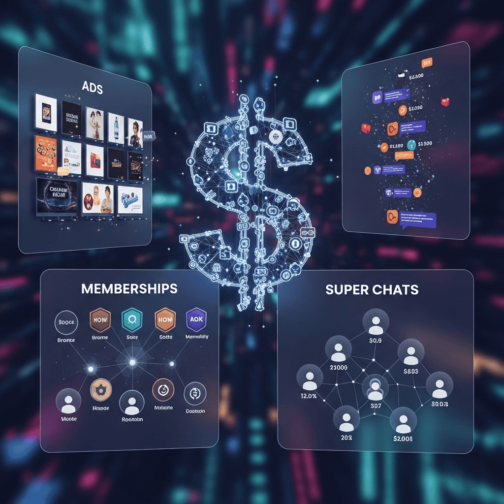 Monetization Opportunities (Ads, Memberships, Super Chats)