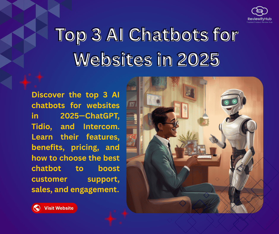 Top 3 AI Chatbots for Websites in 2025