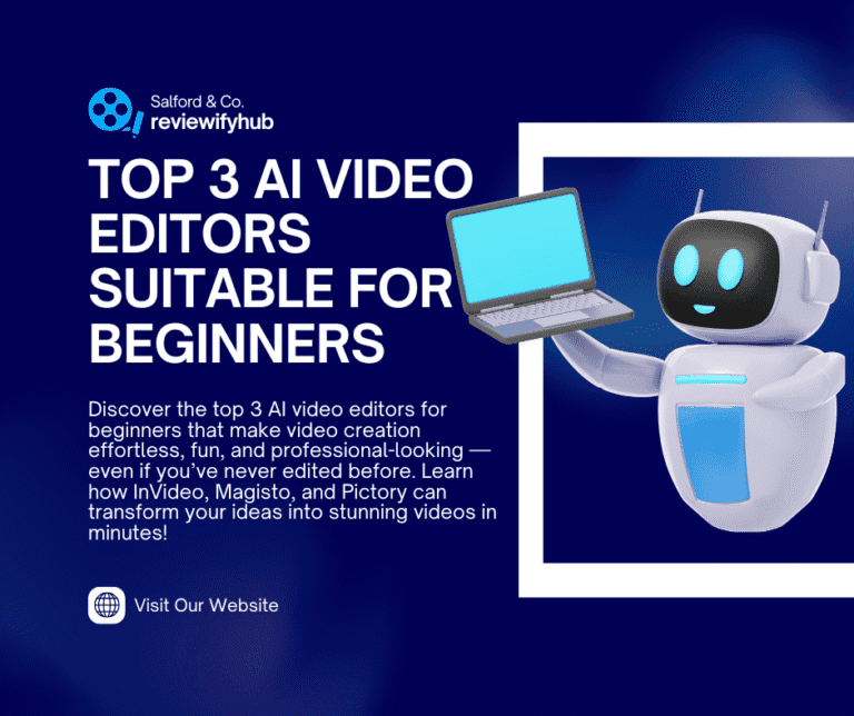 Top 3 AI Video Editors Suitable for Beginners