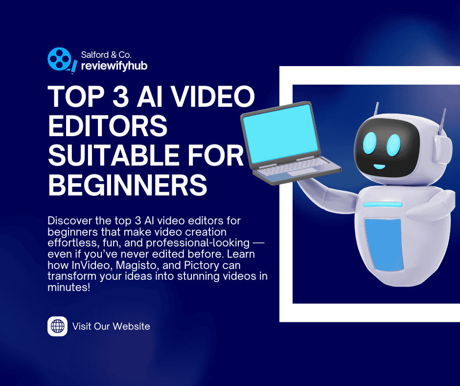 Top 3 AI Video Editors Suitable for Beginners
