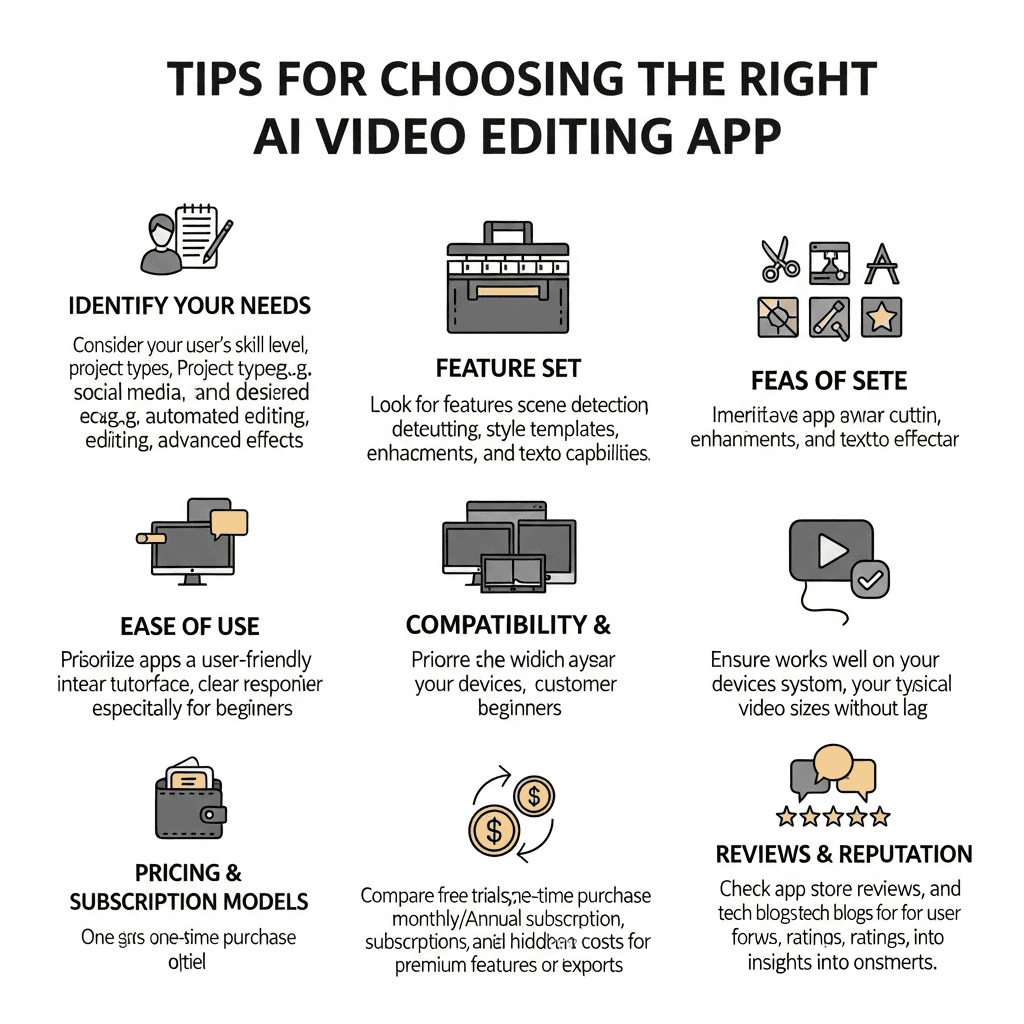 Tips for Choosing the Right AI Video Editing App
