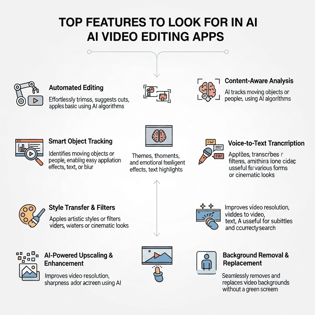 Top Features to Look for in AI Video Editing Apps
