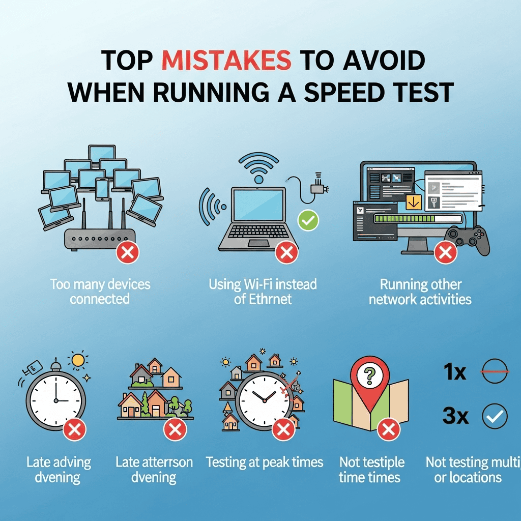 Top Mistakes to Avoid When Running a Speed Test