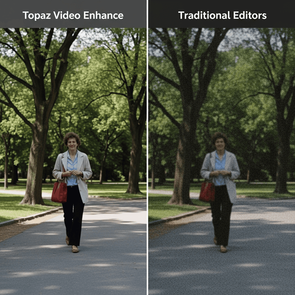 Topaz Video Enhance vs. Traditional Editors