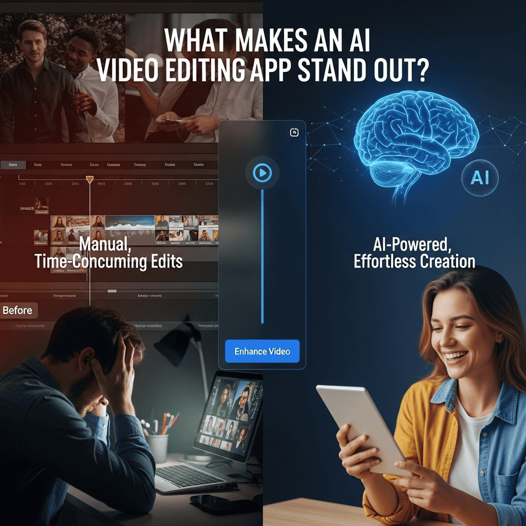 What Makes an AI Video Editing App Stand Out